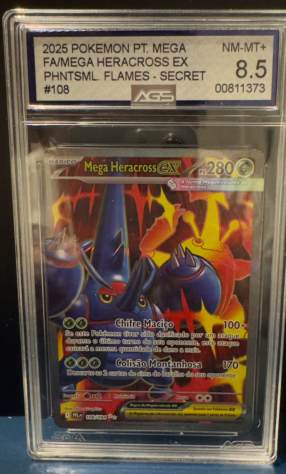 Mega Heracross Ex AGS 8.5