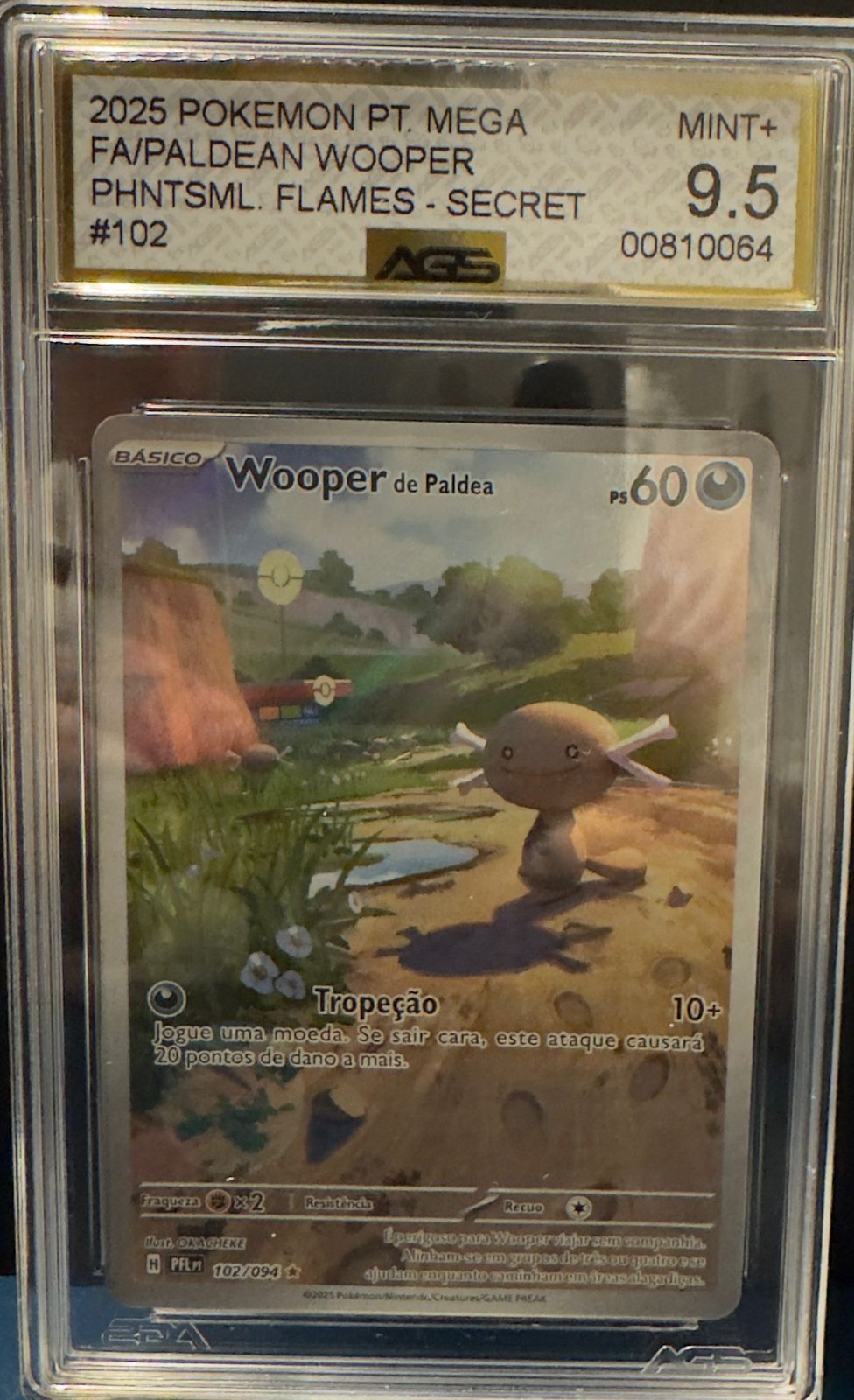 Paldean Wooper AGS 9.5