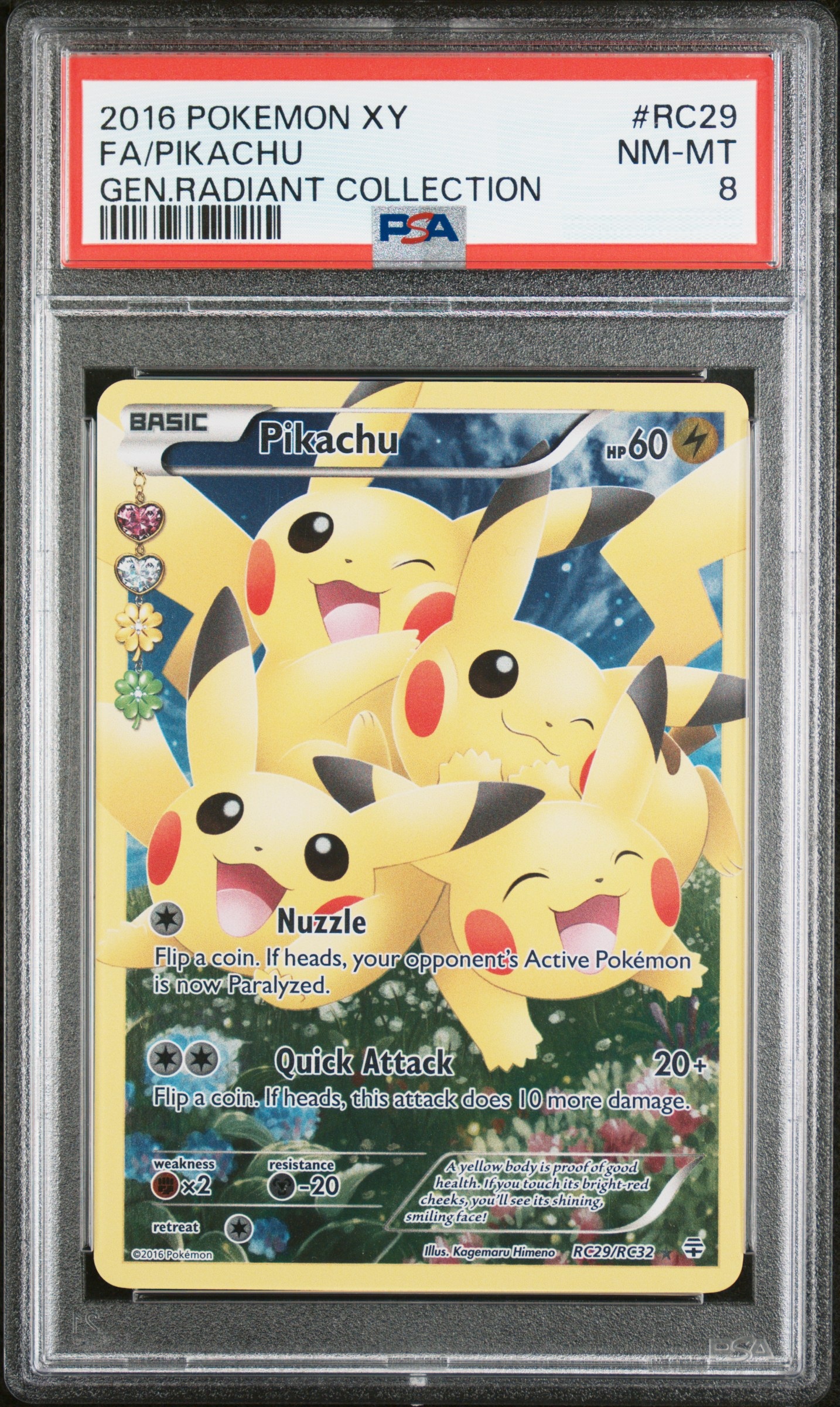 Pikachu Generations PSA 8 ENG