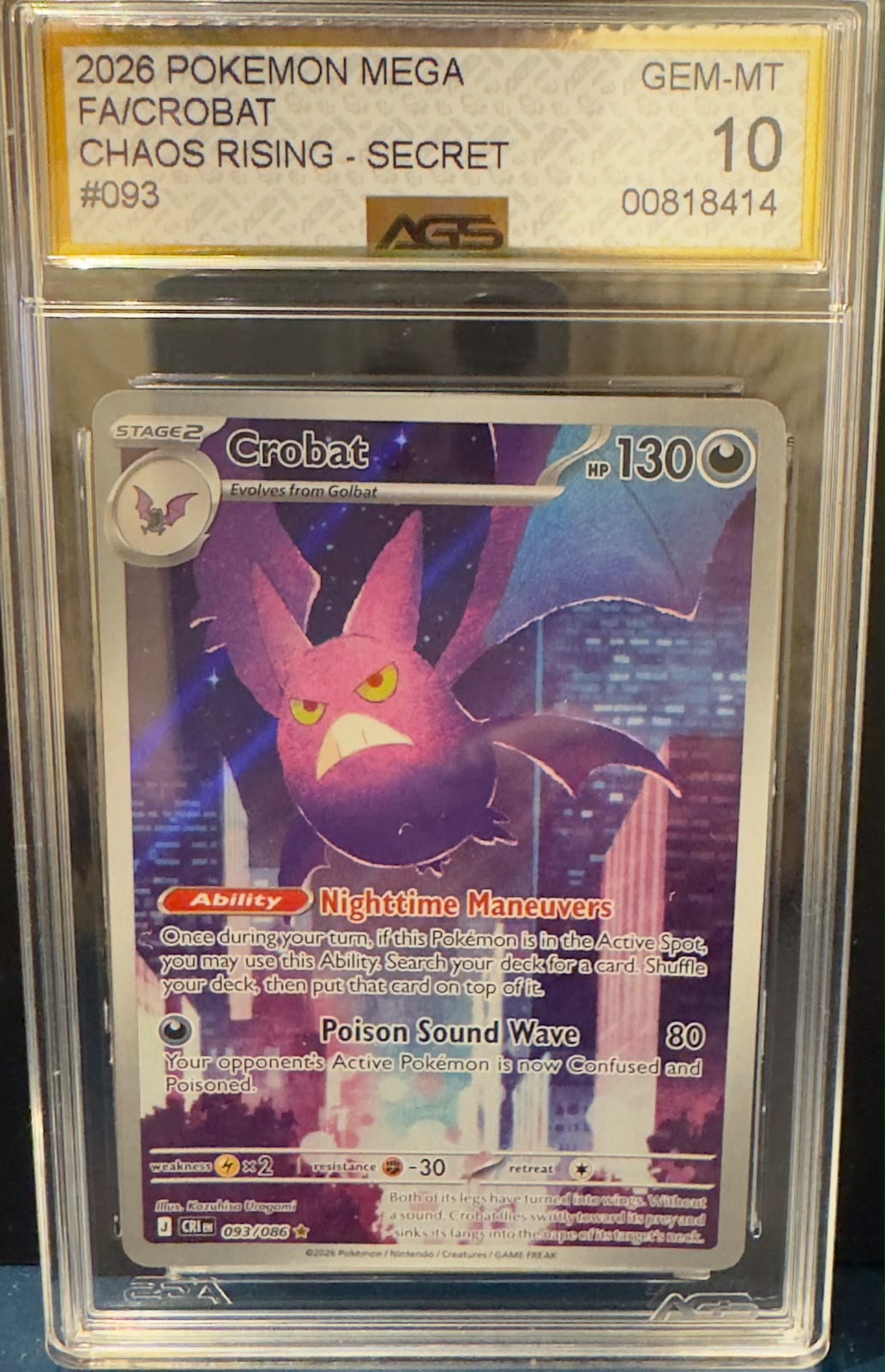 Crobat Chaos Rising AGS 10