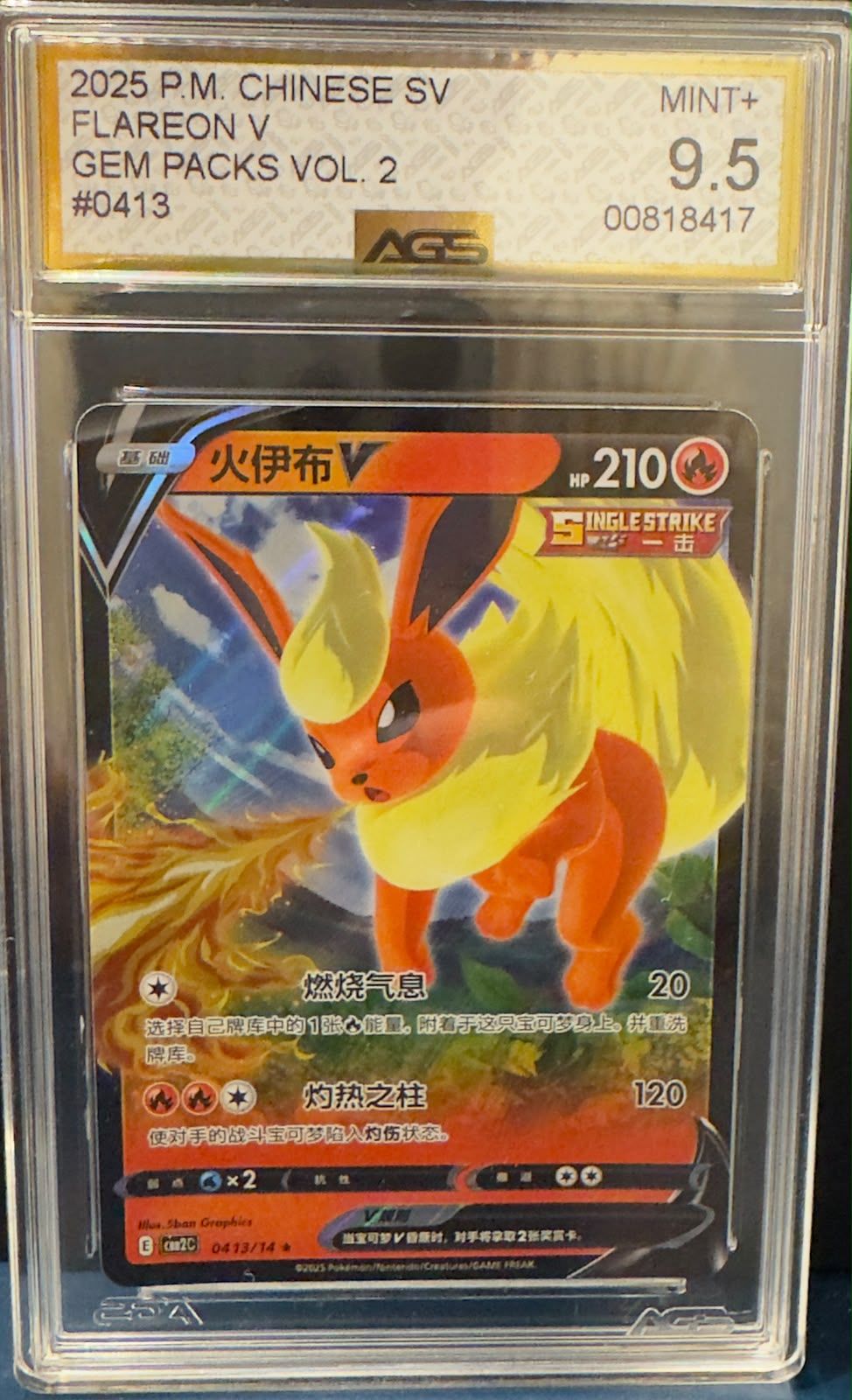 Flareon V AGS 9.5