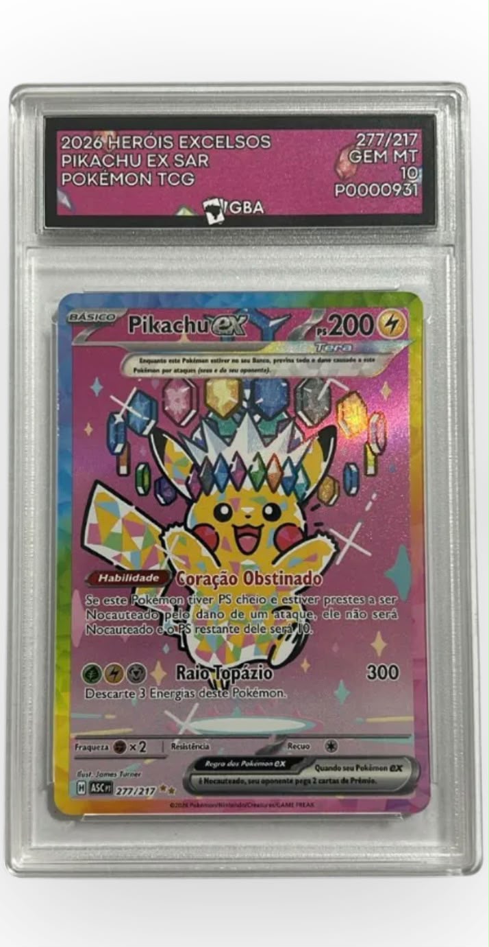 Pikachu Ex GBA 10 PT-BR