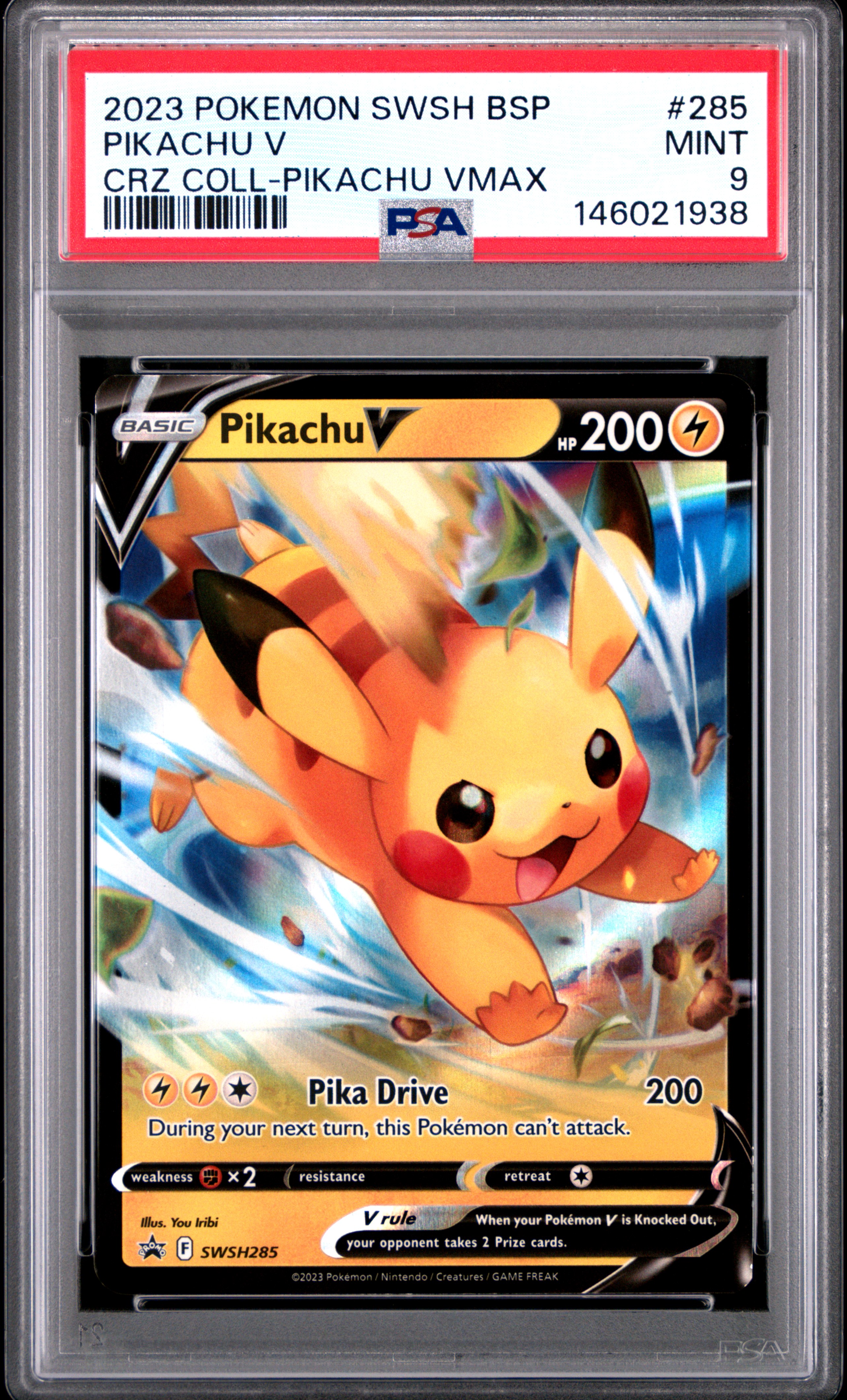 Pikachu V PSA 9 ENG