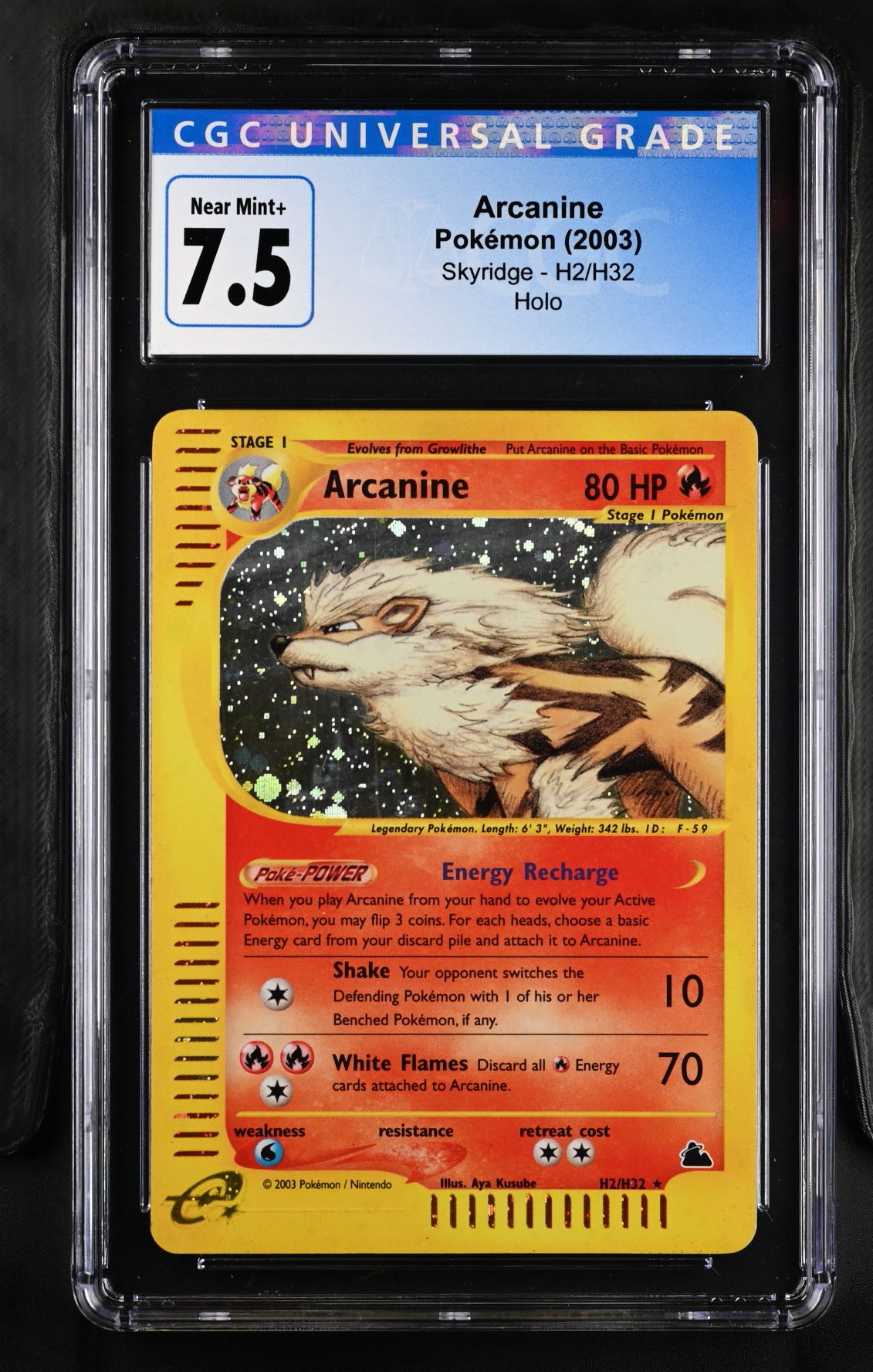 Arcanine Skyridge H2 CGC 7.5
