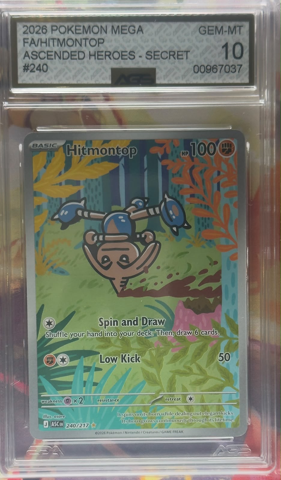 Hitmontop #240 AGS 10 ENG