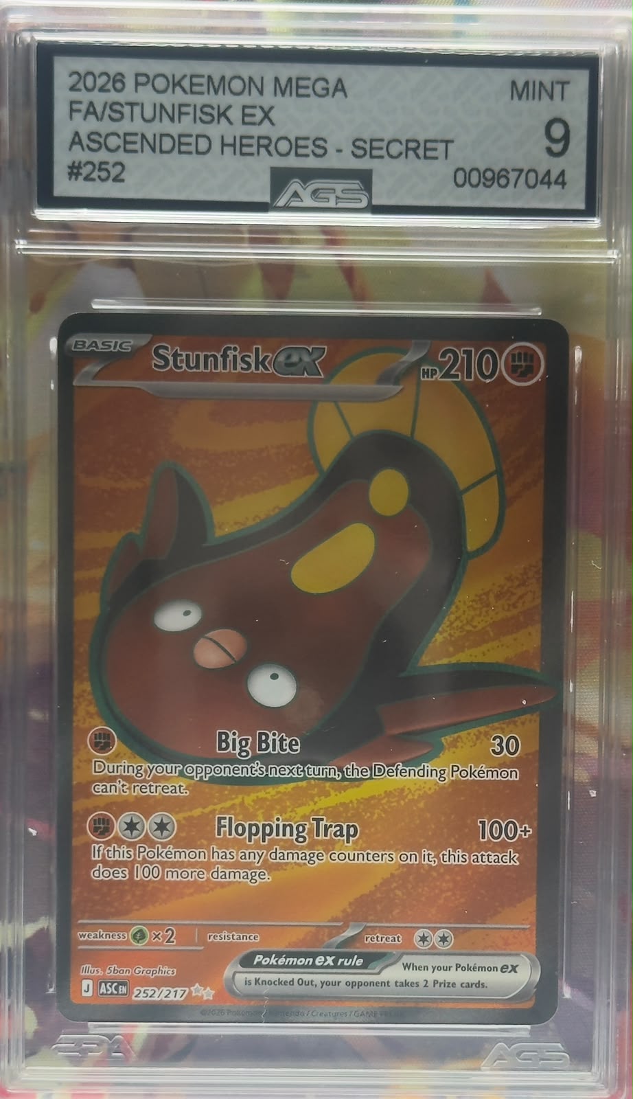Stunfisk ex #252 AGS 9