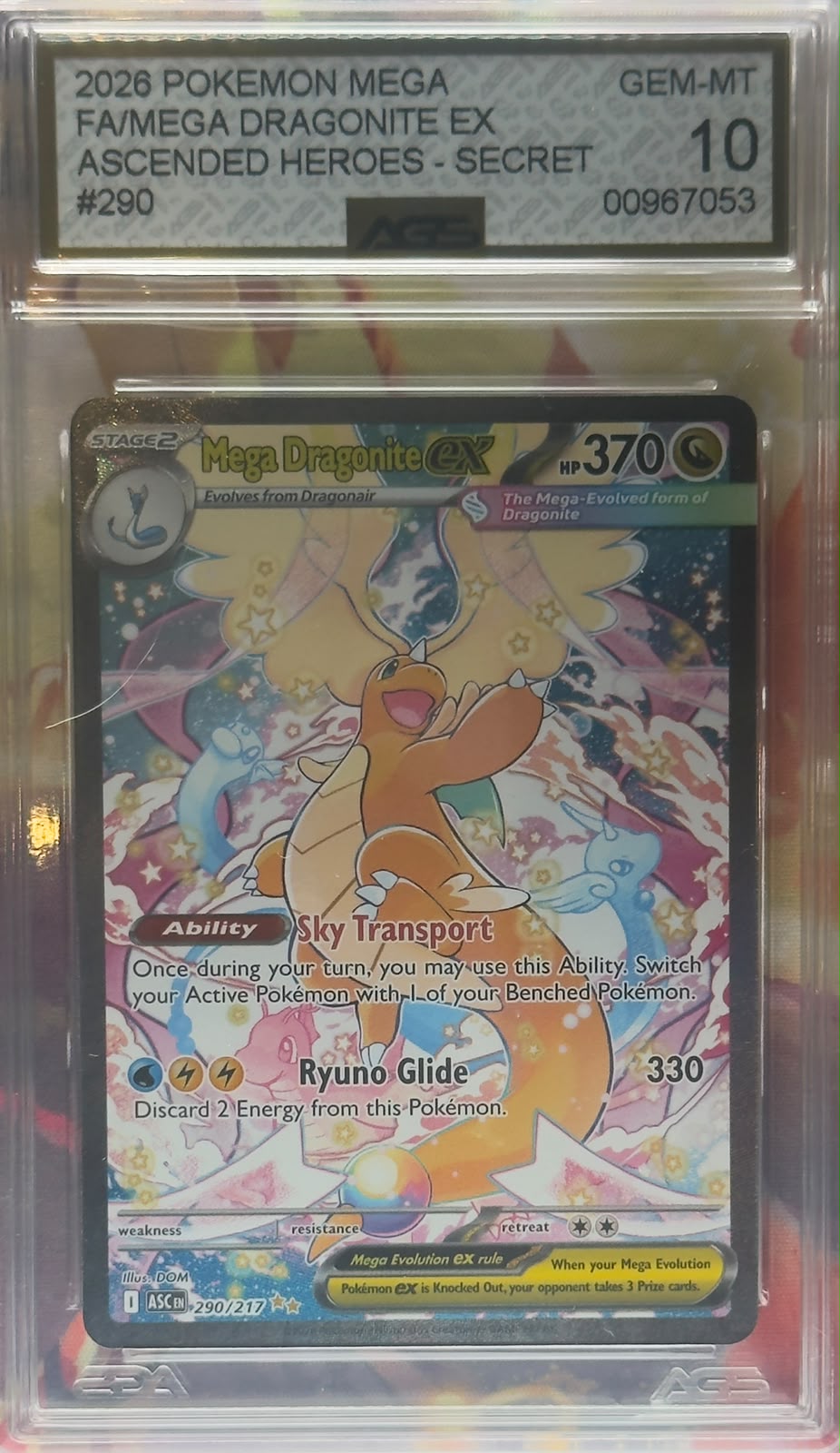Mega Dragonite ex #290 AGS 10 ENG
