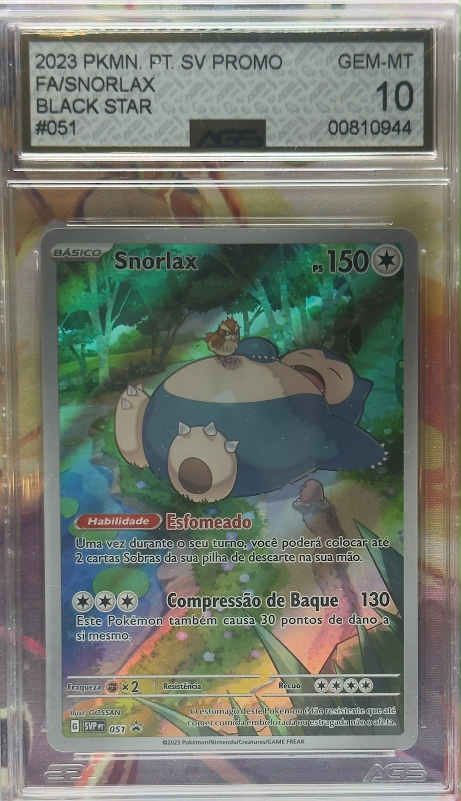 Snorlax #51 AGS 10 PT-BR