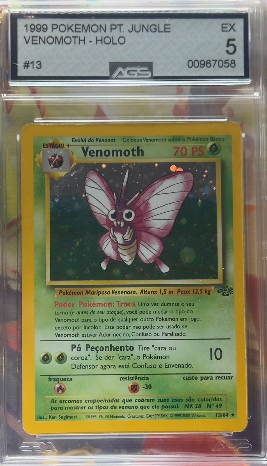 Venomoth #13 Pokemon Jungle AGS 5 PT-BR