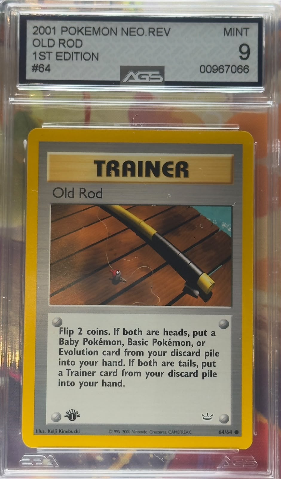 Old Rod [1st Edition] #64 AGS 9 PT-BR