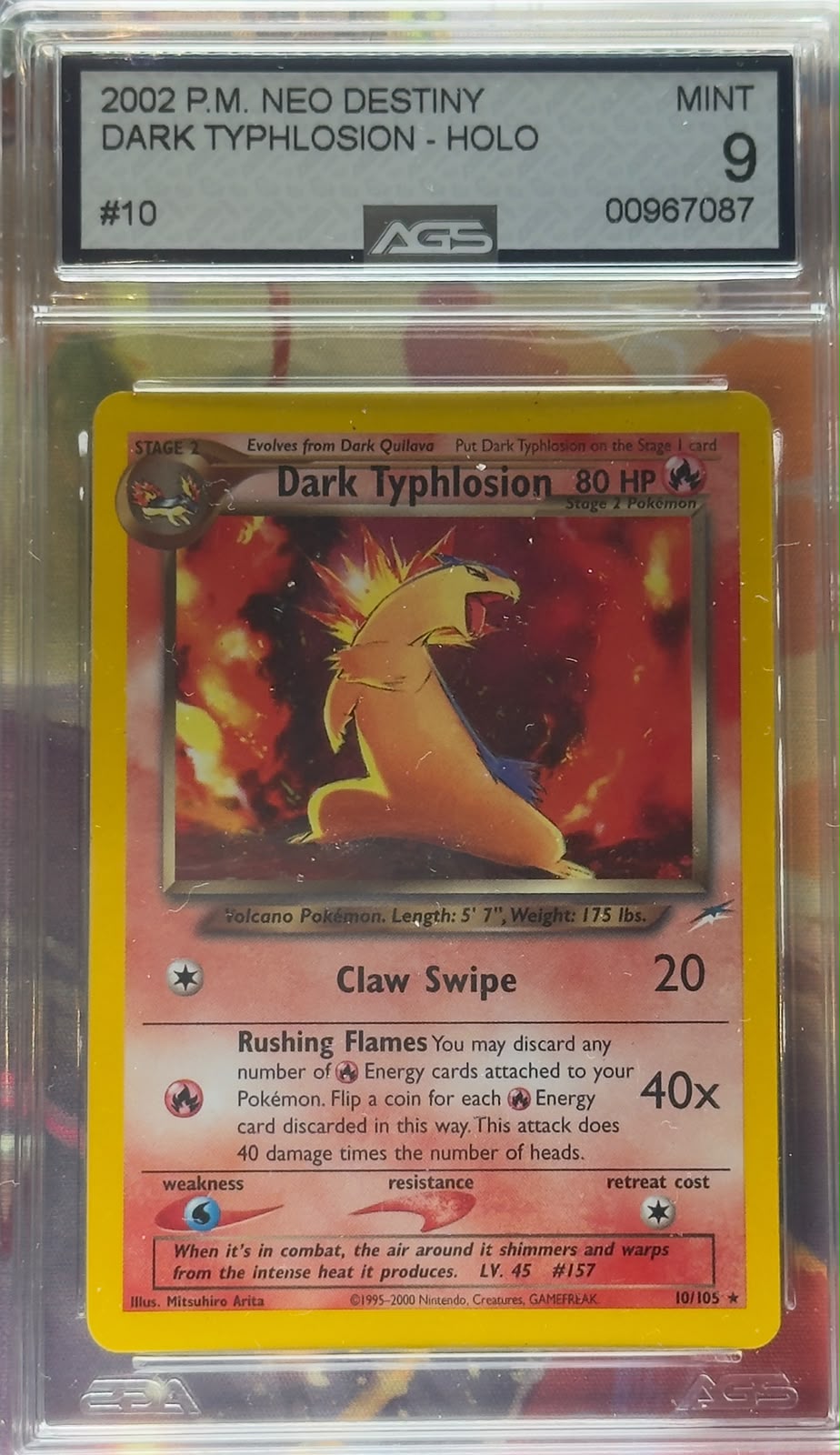 Dark Typhlosion #10 AGS 9 ENG