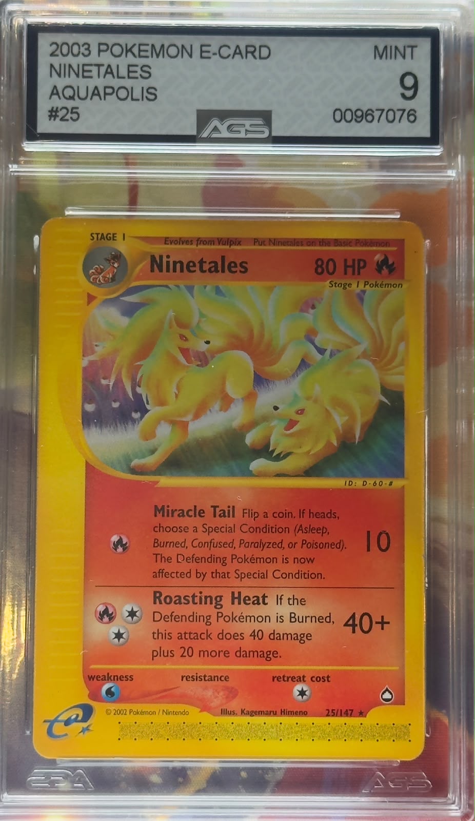 Ninetales #25 AGS 9 ENG