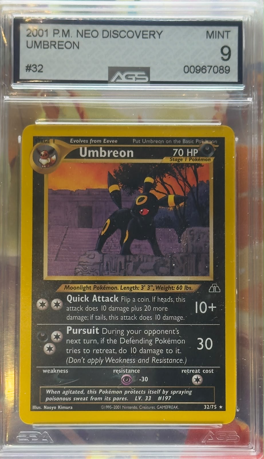 Umbreon #32 AGS 9 ENG