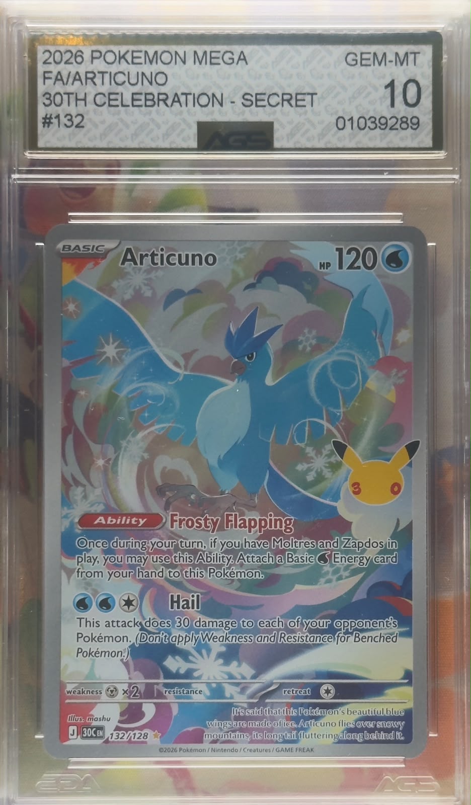 Articuno #132 AGS 10 ENG