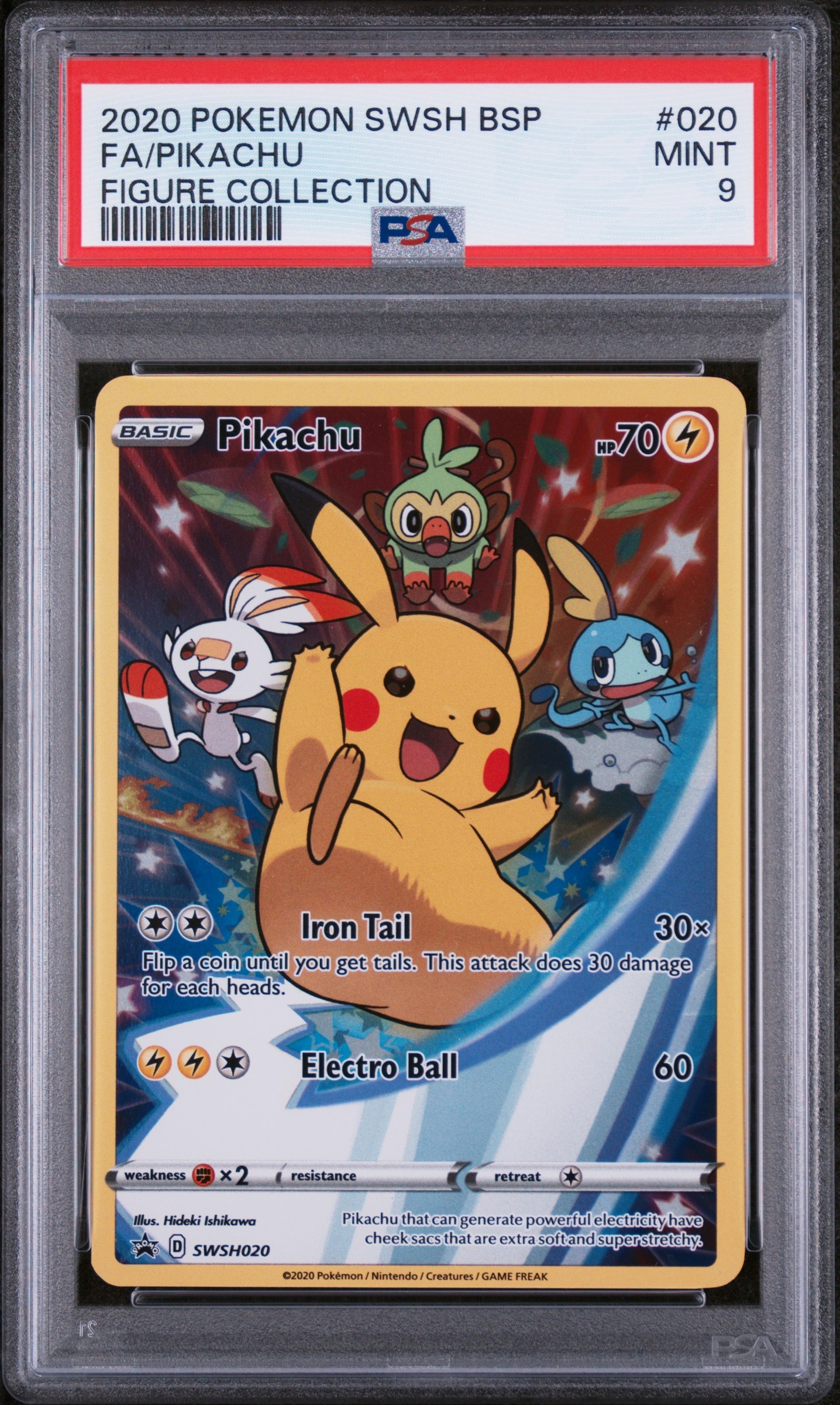 2020 POKEMON SWSH BLACK STAR PROMO PSA 9 ENG