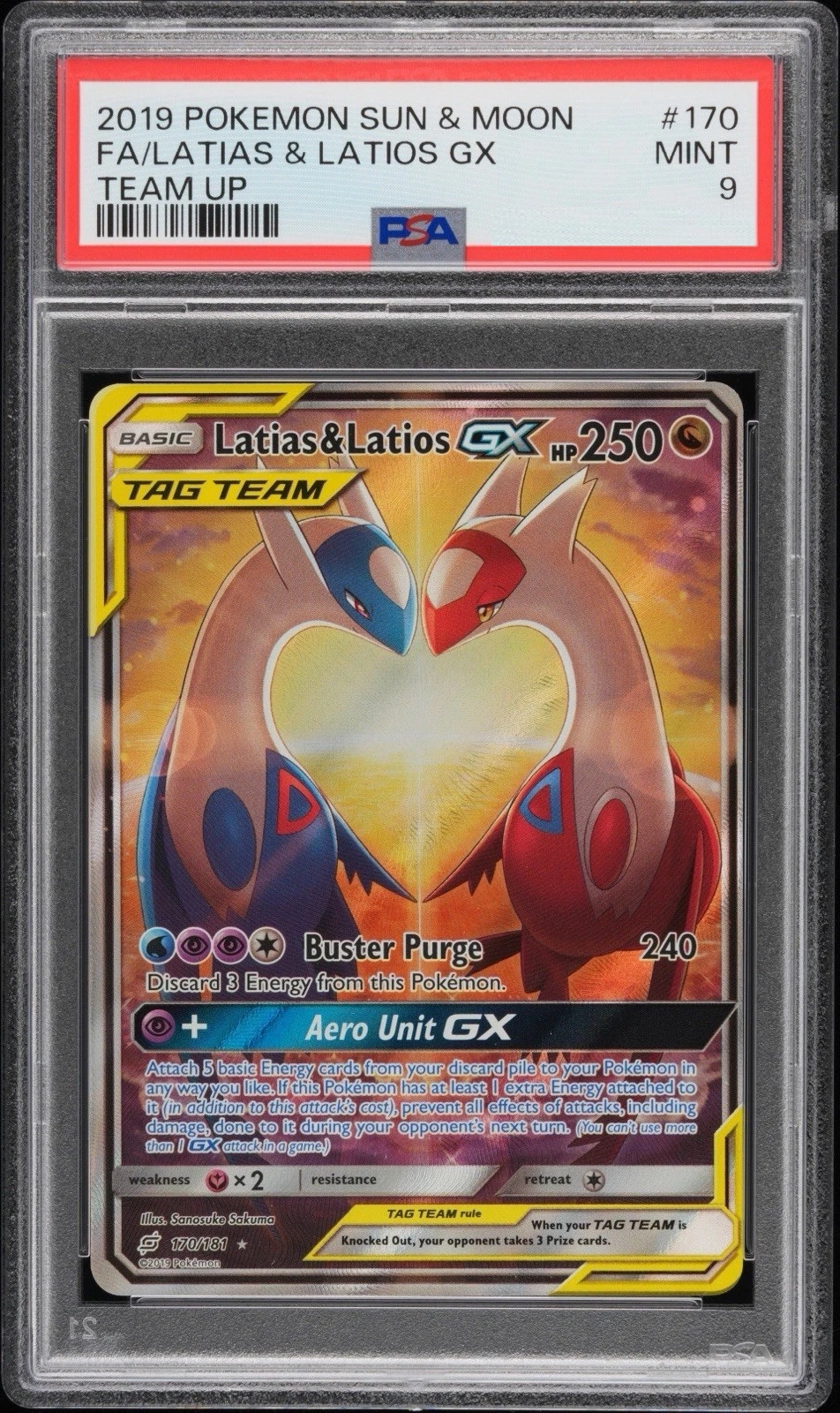 Latias & Latios GX #170 PSA 9