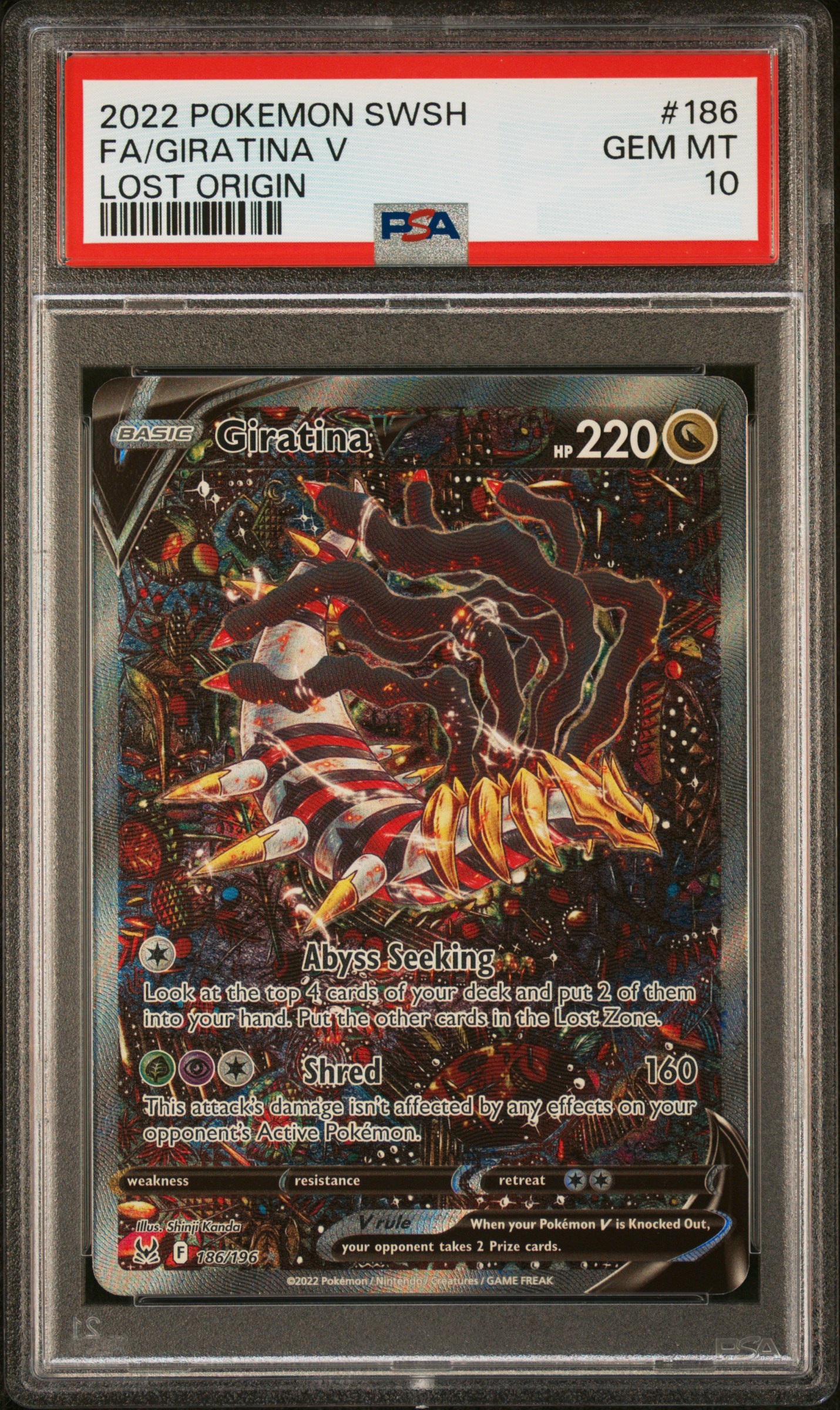 Giratina V #186 PSA 10