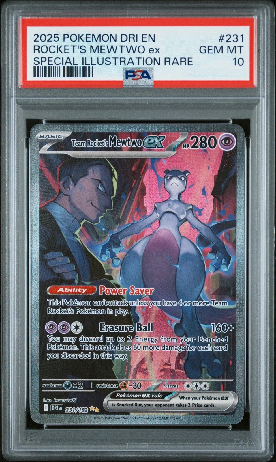 Team Rocket's Mewtwo ex #231 PSA 10