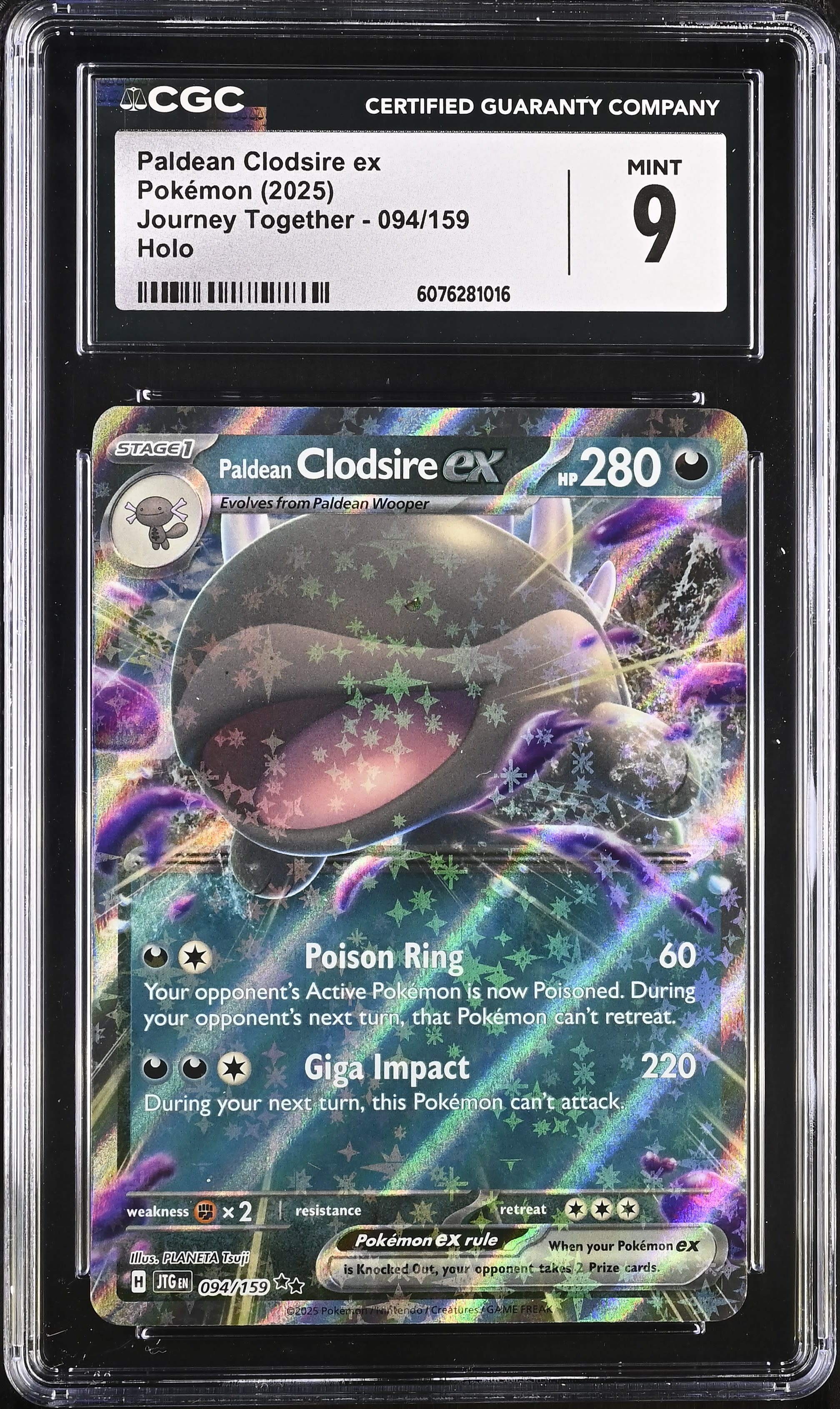 Paldean Clodsire Ex CGC 9