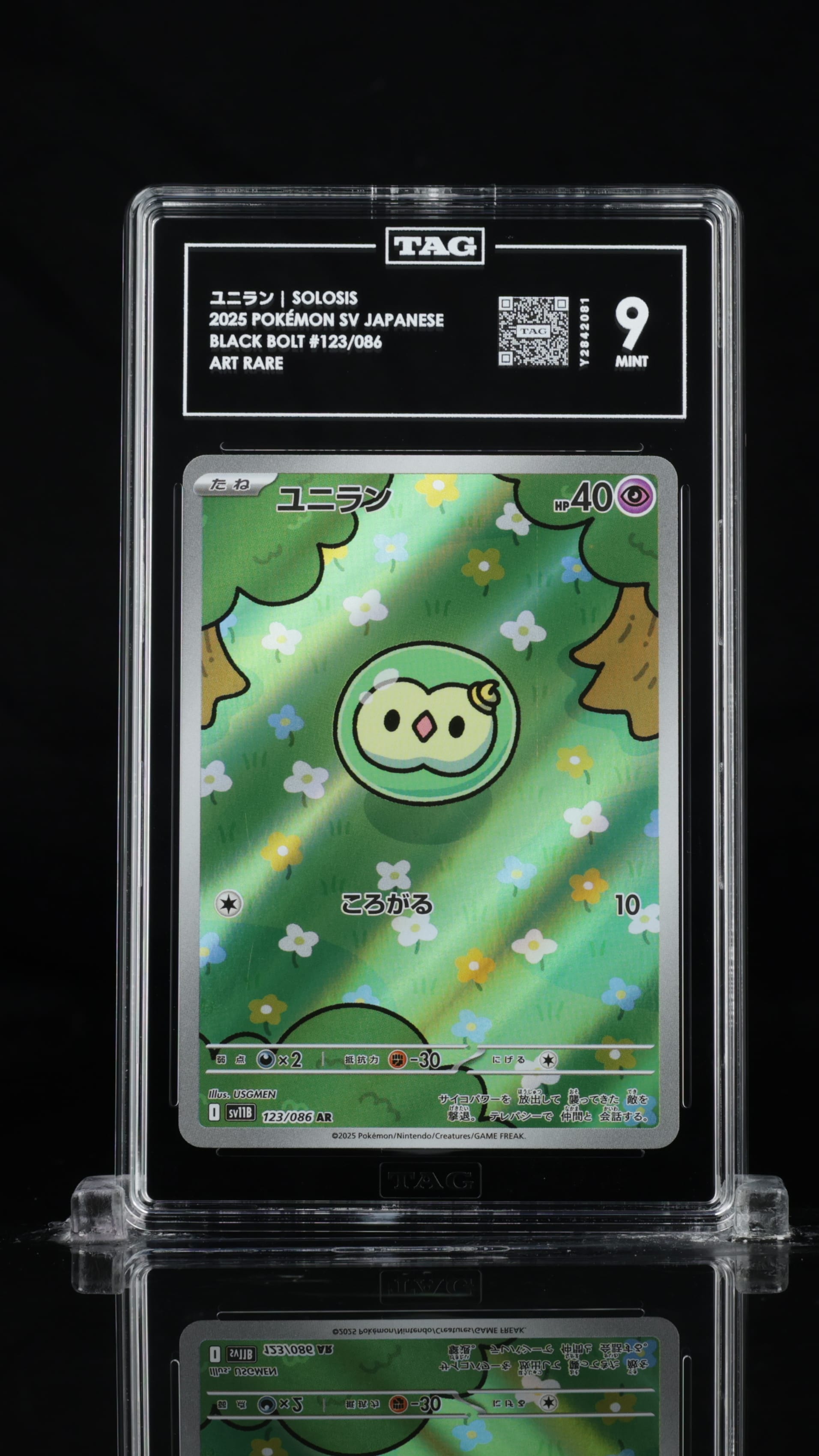Solosis 123/086 AR — Black Bolt JP TAG 9 Mint