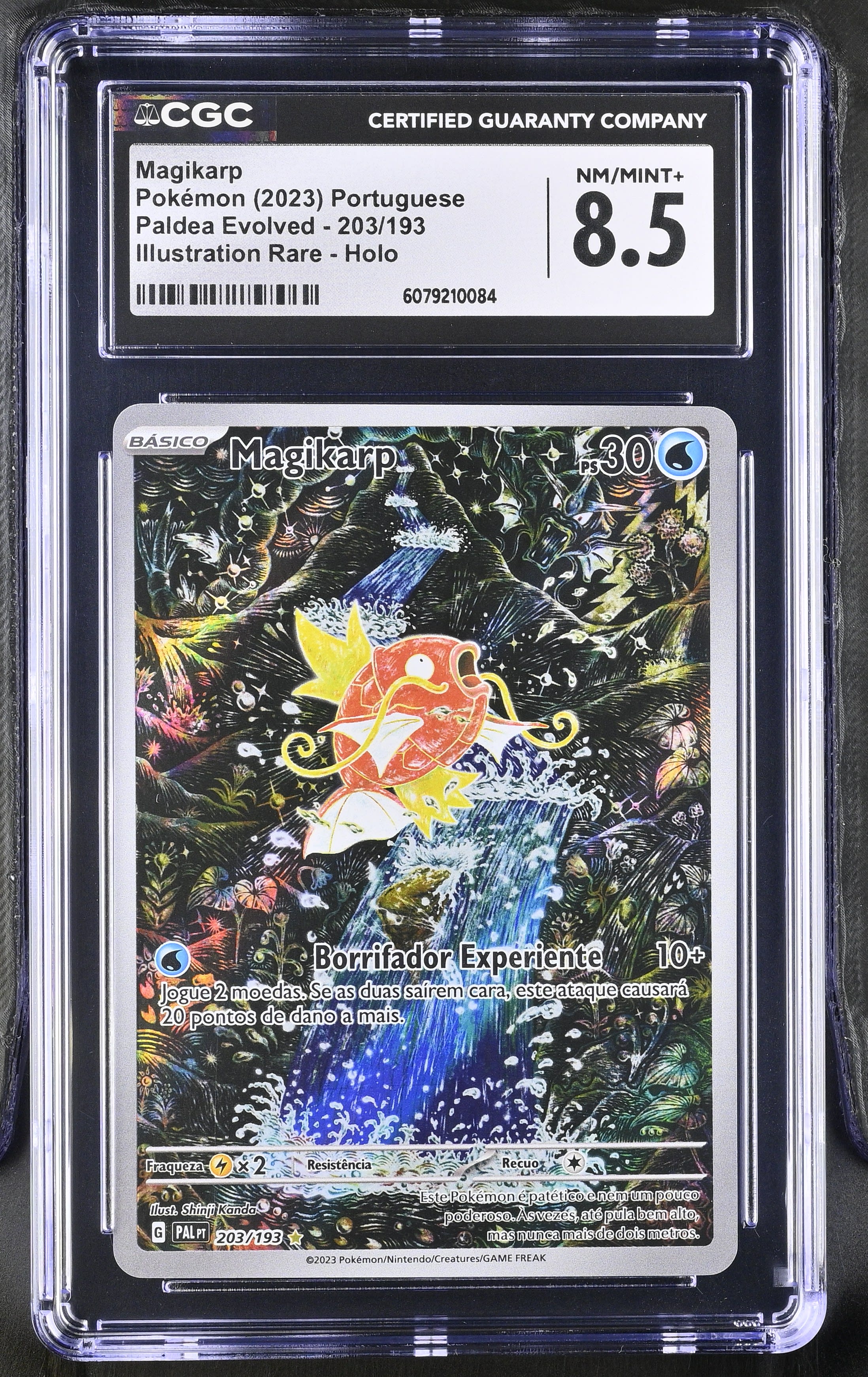 Magikarp 203/193 IR — Paldea Evolved PT CGC 8.5 NM/Mint+