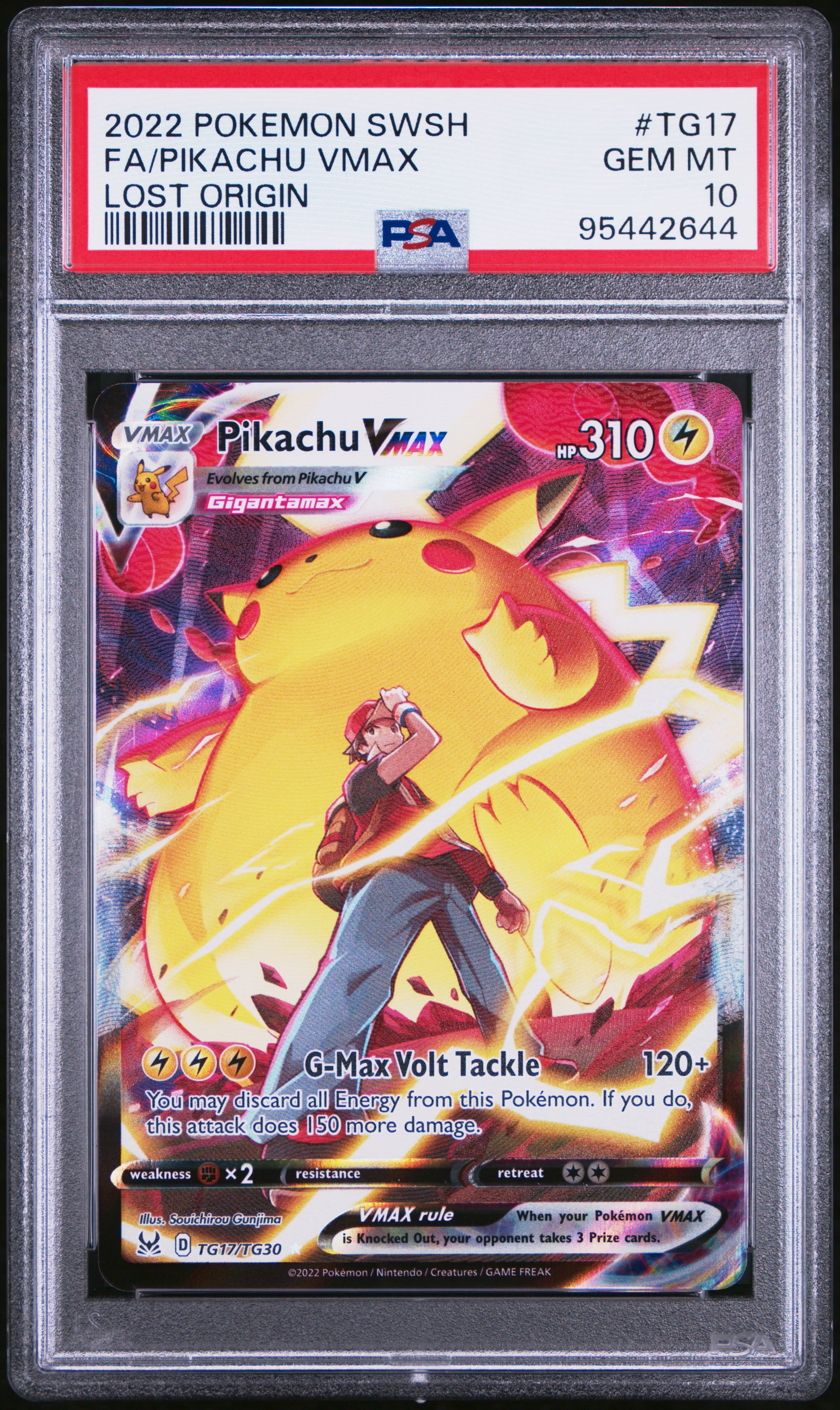 Pikachu VMAX LOST ORIGIN PSA 10 ENG