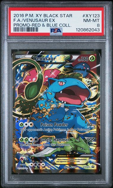 VENUSAUR EX BLACK STAR XY PSA 8