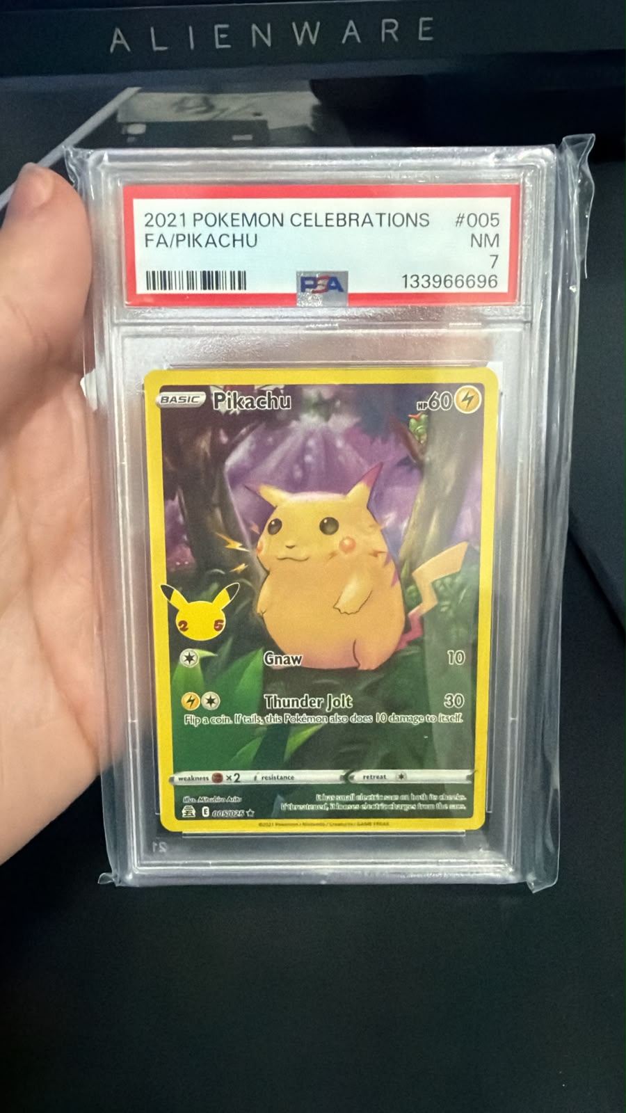 Pikachu Celebrations PSA 7